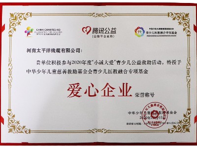 爱心企业-广东星欧娱乐线缆